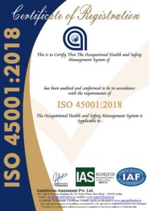 PMS PEST CONTROL PVT. LTD - ISO 45001-2018 Certificate