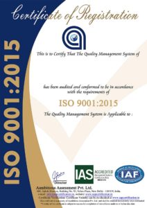 PMS PEST CONTROL PVT. LTD - ISO 9001-2015 Certificate